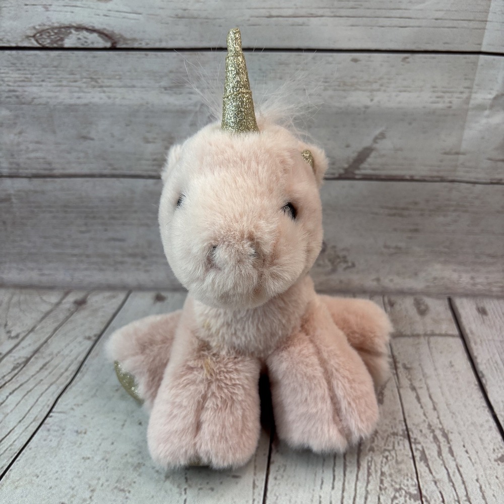 Fao Schwarz Sparklers 8" Pink Baby Unicorn Stuffed Animal Plush Super Soft Toy